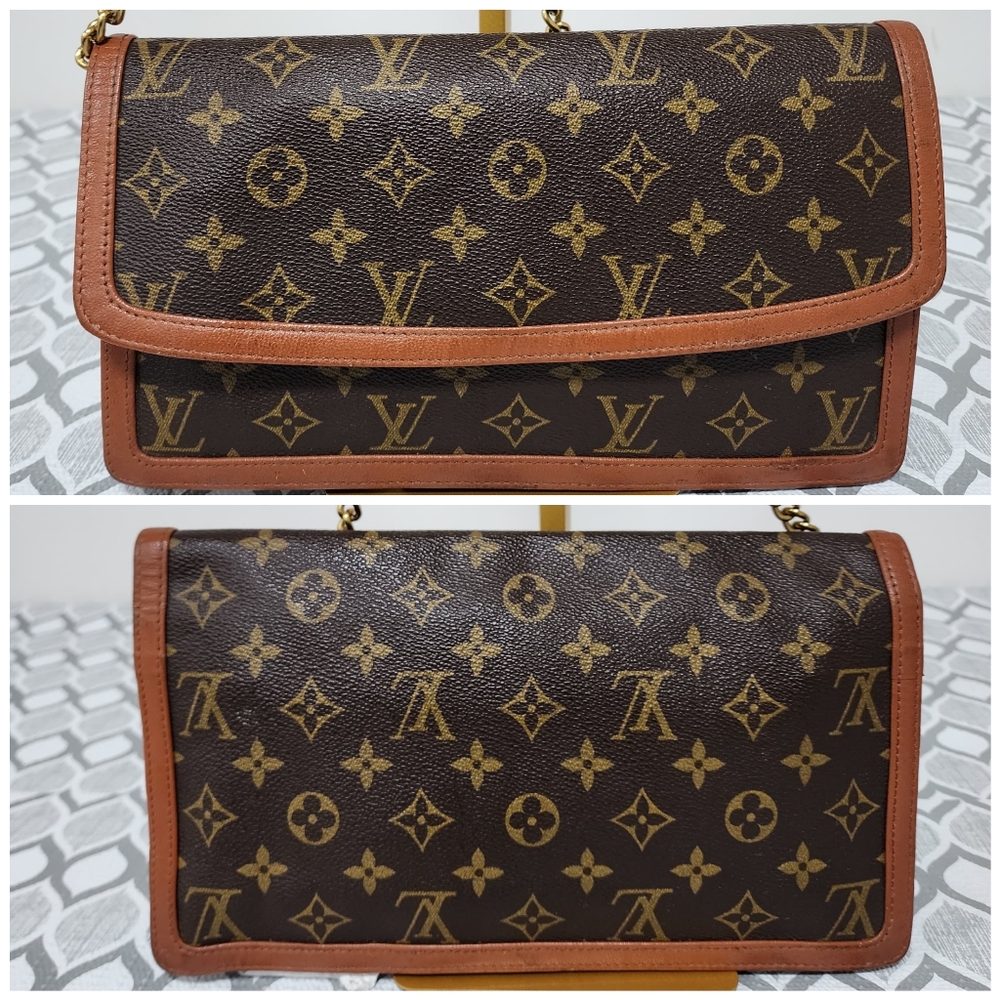 LOUIS VUITTON Monogram Dame Clutch Bag Brown - Picture 6 of 13